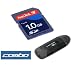 SanDisk 1GB SD Memory Card with Adapter + Black USB Memory Card Reader for Amazon Kindle Electronic Book Wireless Reading Device