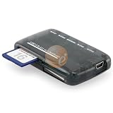 Generic Mini All-In-1 Memory Card Reader Black Compatible With: Secure Digital: Minisd (With Adapter), Microsd/Transflash (With Adapter), Compact Flash: Cf I, Cf Ii, Cf Ultra Ii, Microdrive, Xd Picture Cards, Memory Stick: Memory Stick, Memory Stick Pro,