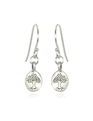 Satya Jewelry " Mini Nurturing Earth" Sterling Silver Earrings