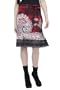 Desigual Damen Rock (knielang), 28F2743, Gr. 42 (XL), Rot (Borgo�a 3007)