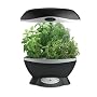 AeroGrow AeroGarden Space-Saver 6 Elite with Gourmet Herb Seed Kit, Black with Stainless Accents