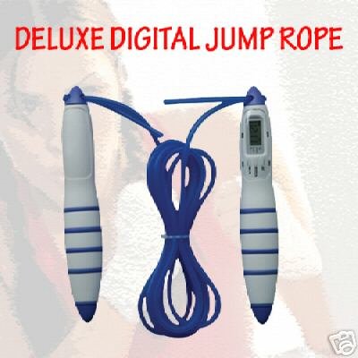Electronic Jump Rope With Timer/Clock/ Calorie Counter