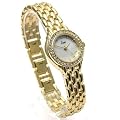 Limit Twilight Pearl White MOP Dial Gold Plated Stainless Steel Bracelet Ladies Dress Watch 6569
