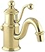 KOHLER K-139-PB Antique Single Hole Lavatory Faucet, Vibrant Polished Brass