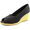 Chaps Black Dakoda Espadrille Wedges - Women