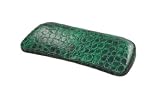Croco Style Eyeglass Case for Standard Half Frame Readers (Green)