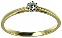 9ct Yellow Gold Ladies 10pt Diamond Solitaire Ring