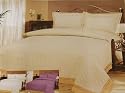 3 PCS Wedding Quilted Fully Embroidery Bedspreads / Beige/full or Queen Size