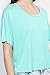 TheMogan Women's Slouchy Short Sleeve Loose Fit Crop Top Casual Fashion T-shirts