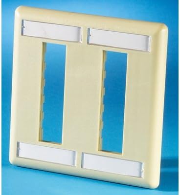 Ortronics 6-Port TracJack Dual Gang Faceplate OR-40300555-13