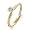14k Yellow Gold Round 4-Prong Solitaire Diamond Ring (.05 ct, I-J Color, I1-I2 Clarity) - Size 8