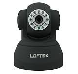 High Quality Loftek Brand Genuine Internet CCTV camera infrated Nightview WiFi Wireless Pan Tilt IR black