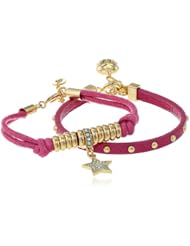 Juicy Couture Cashmere Rose Purple Friendship Duo Bracelet, 6.5"