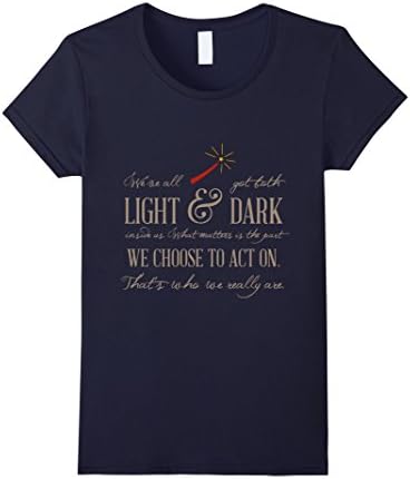Women's We've all got both light and dark inside us T Shirt Small Navy