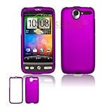 HTC Desire G7 Purple Rubber Feel Protective Case Faceplate Cover