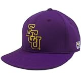 HAT CAP EAST CAROLINA PIRATES PURPLE FITTED 6 7/8 FLAT BILL NCAA LICENSED GAME