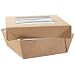 Packnwood "Kray" Brown Box With Window Lid, 3.9" x 3.9 "x 1.6" Base, 4.5" x 4.5" Top (10 Packs of 25)