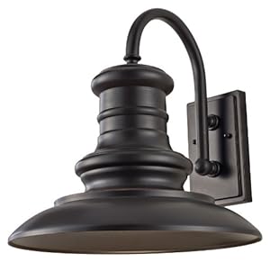 Murray Feiss OL9004RSZ Redding Station 1 Light Outdoor Wall Sconce, Restoration Bronze