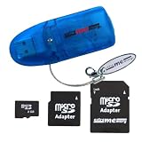 EXTREMEMORY MicroSD Card 2048MB incl.2 Adapt.+Reader - 