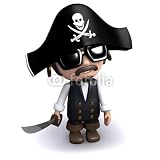 Wallmonkeys Peel and Stick Wall Decals - Incognito Pirate - Removable Graphic