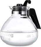  : Medelco  12-Cup Glass Stovetop Whistling Kettle