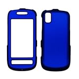 Blue Rubberized Snap-On Cover Hard Case Cell Phone Protector for Samsung In ....