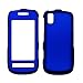 Blue Rubberized Snap-On Cover Hard Case Cell Phone Protector for Samsung Instinct S30 M810