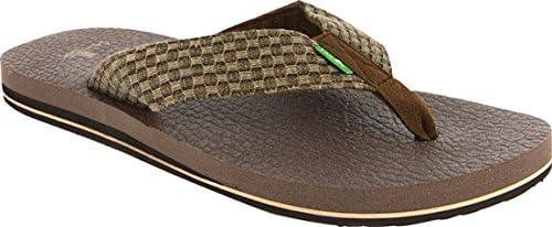Yogi II Mens Sandals by Sanuk DarkBrown Size8
