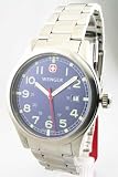 MENS WENGER SWISS MILITARY STEEL DATE WATCH 72408
