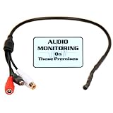 VideoSecu High Sensitive Preamp Mini Audio Pickup Tiny Spy Microphone with Power Bypass for Security Audio Sound Voice Monitoring Recording and bonus Warning Decal WD4 (Electronics) By VideoSecu   Buy new: $7.90 4 used and new from $0.49  Customer Rating:  