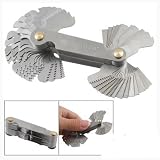 Metric 60-Degree Whitworth 55-Degree Screw Pitch Gauge Tool