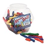 Learning Resources LER0176 Learning Resources Measuring Worms, 72 Worms (6 Colors, 4 Sizes), Pre-K and Up