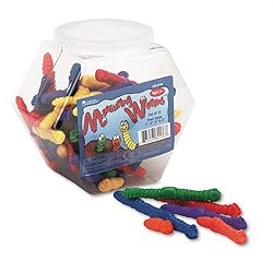 Learning Resources LER0176 Learning Resources Measuring Worms, 72 Worms (6 Colors, 4 Sizes), Pre-K and Up