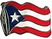 Mens WAVING PUERTO RICO FLAG Punk Rock Metal Belt Buckle