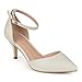 Brinley Co. Womens Matte Ankle Strap Pumps