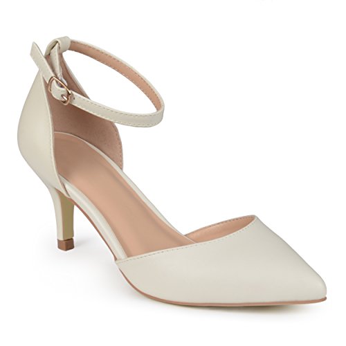 Brinley Co. Womens Matte Ankle Strap Pumps