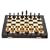 12 Inch Folding Rosewood, Ebony & Boxwood Chess Set