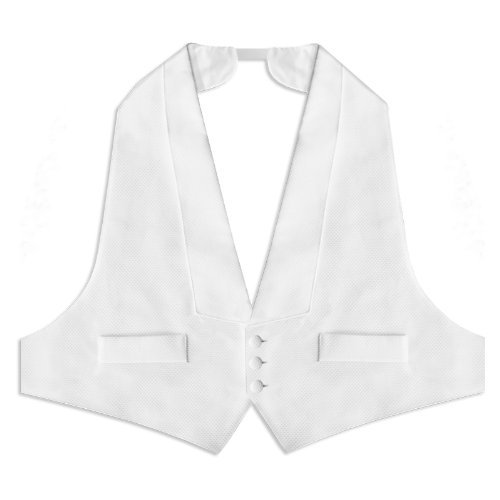 White Pique Vest & Bow Tie