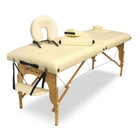 OneTouch Elite Series Massage Table with 2 Free Bolster Pillows Cream 4R