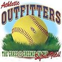 Ath Out~softball~grass Greener Adult Sweatshirt