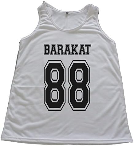 Jack Barakat 88 Name &amp; DOB Number Vest Tank-Top Singlet T-Shirt XL Marl Grey