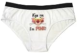 Pink Panther Kiss Me White Panty for women