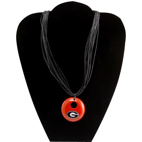 Dayna U Georgia Bulldogs Ladies Red-Black Multi-Strand Team Color Necklace
