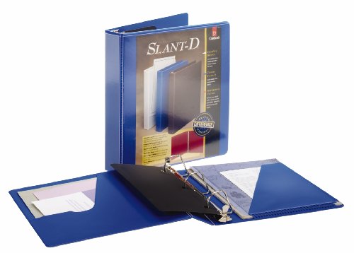 TOPS Cardinal SuperStrength ClearVue Locking Slant-D Ring Binder, 3 Inch, Blue, (10642)