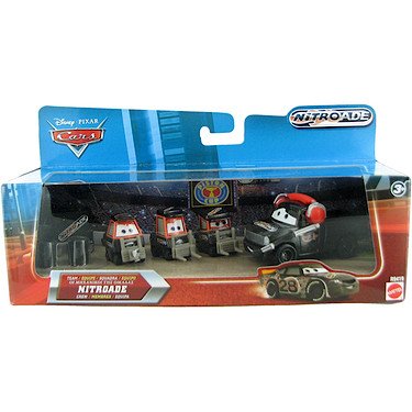 Disney / Pixar CARS Movie 155 Die Cast 4Pack Team Nitroade Crew Includes Nitroade Crew Chief!