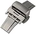 Hadley-Roma 16-mm Stainless Steel Push Button Deployant Clasp