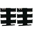 2 BLK Earrings Bracelets Necklace T Bar Jewelry Display