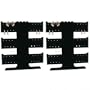 2 BLK Earrings Bracelets Necklace T Bar Jewelry Display