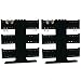 2 BLK Earrings Bracelets Necklace T Bar Jewelry Display