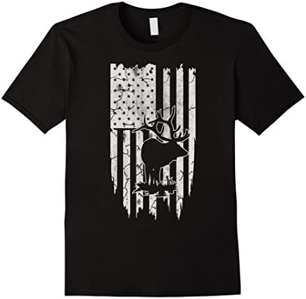 Men's Bow Hunting - Deer Hunter Flag T Shirt Be the first to revie XL Black